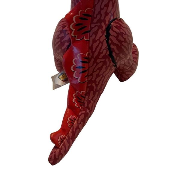 9“ 1993 Good Stuff  Corp Red Blue White T Rex Vinyl Plush - Picture 5 of 8